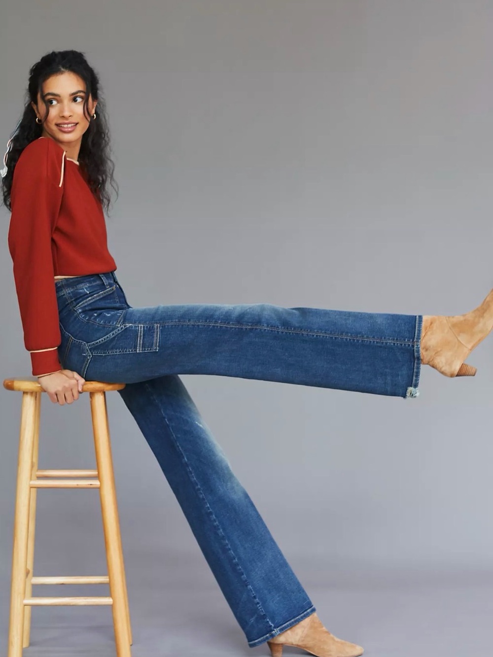 Pilcro The Carpenter Wide-Leg Jeans size 27 Anthropologie
